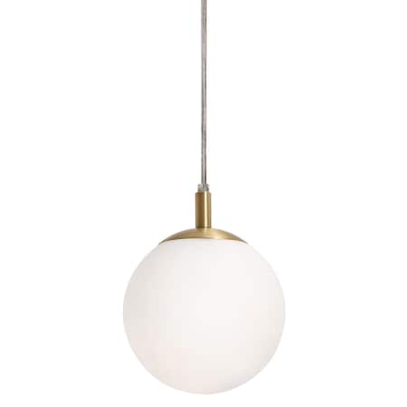 Afx Loretto 7'' Pendant, Medium Base, Satin Brass LRTP07MBSB